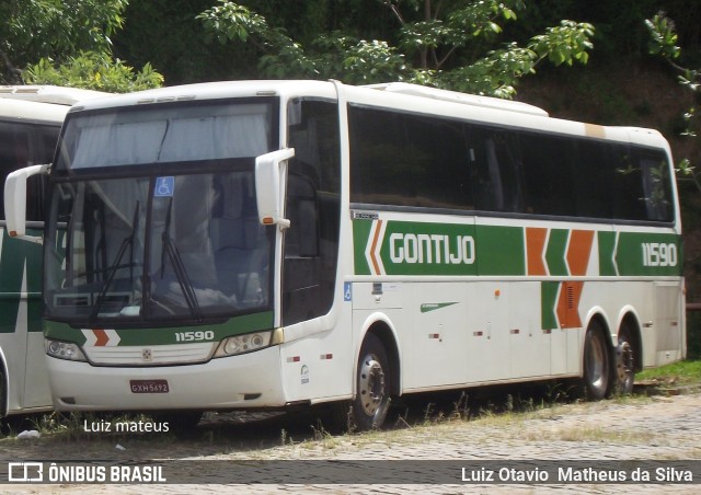 Empresa Gontijo de Transportes 11590 na cidade de Belo Horizonte, Minas Gerais, Brasil, por Luiz Otavio Matheus da Silva. ID da foto: 7463389.