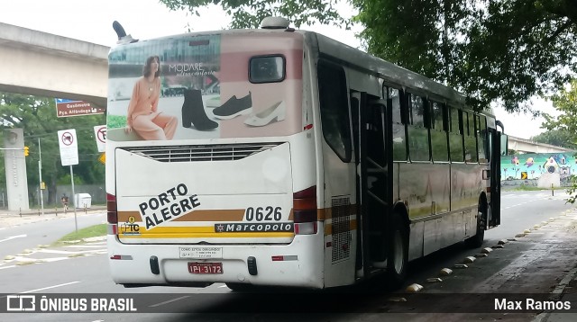 Companhia Carris Porto-Alegrense 0626 na cidade de Porto Alegre, Rio Grande do Sul, Brasil, por Max Ramos. Número da foto: #7465344.