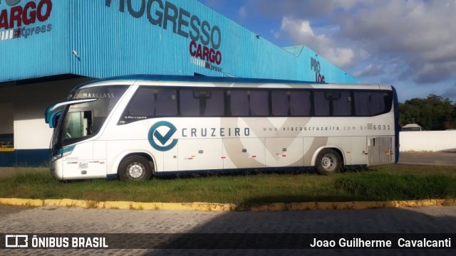 Viação Cruzeiro 6031 na cidade de Jaboatão dos Guararapes, Pernambuco, Brasil, por Joao Guilherme  Cavalcanti. ID da foto: 7467714.