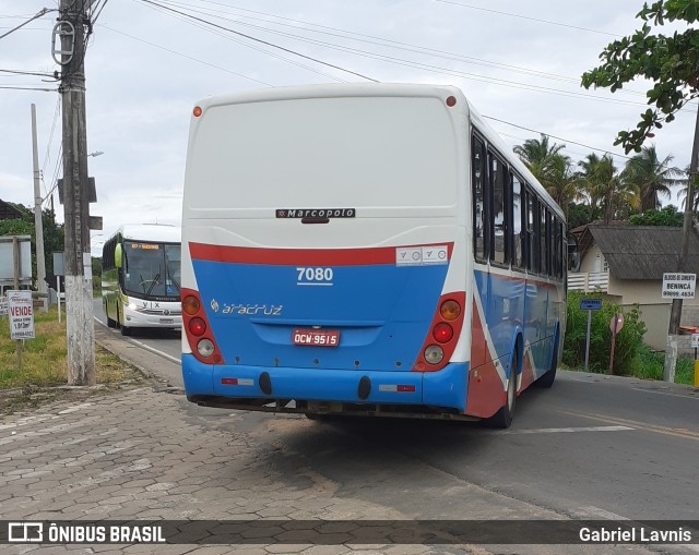 Expresso Aracruz 7080 na cidade de Aracruz, Espírito Santo, Brasil, por Gabriel Lavnis. ID da foto: 7464918.