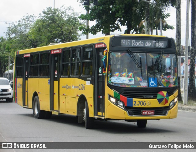 Mobibrasil São Lourenço >>> Mobi-PE 2.706 na cidade de Recife, Pernambuco, Brasil, por Gustavo Felipe Melo. ID da foto: 7465011.