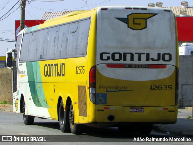 Empresa Gontijo de Transportes 12635 na cidade de Belo Horizonte, Minas Gerais, Brasil, por Adão Raimundo Marcelino. ID da foto: 7467661.