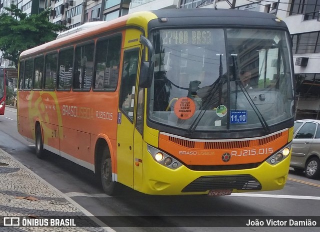 Empresa de Transportes Braso Lisboa RJ 215.015 na cidade de Niterói, Rio de Janeiro, Brasil, por João Victor Damião. ID da foto: 7465825.