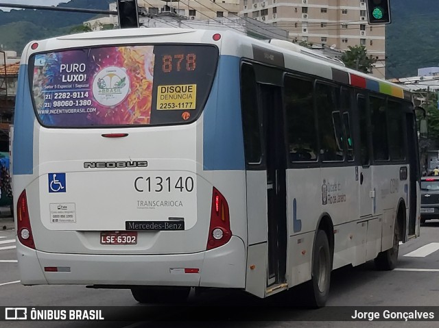 Transportes Barra C13140 na cidade de Rio de Janeiro, Rio de Janeiro, Brasil, por Jorge Gonçalves. ID da foto: 7466562.