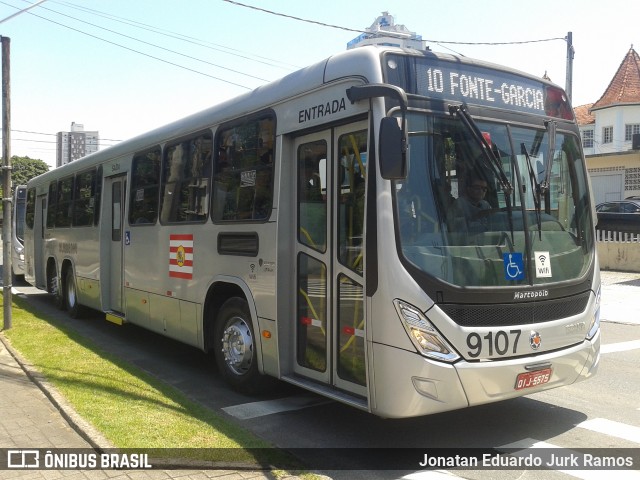 BluMob - Concessionária de Transporte Urbano de Blumenau 9107 na cidade de Blumenau, Santa Catarina, Brasil, por Jonatan Eduardo Jurk Ramos. Número da foto: #7470593.