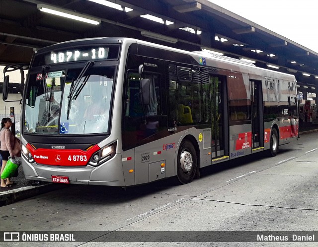 Express Transportes Urbanos Ltda 4 8783 na cidade de São Paulo, São Paulo, Brasil, por Matheus  Daniel. ID da foto: 7469554.