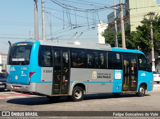 Cooper Líder > A2 Transportes 6 8884 na cidade de São Paulo, São Paulo, Brasil, por Felipe Goncalves do Vale. ID da foto: 7469037.