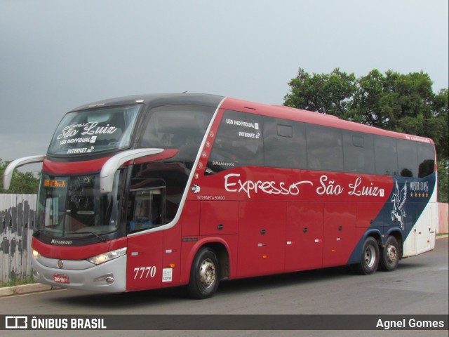 Expresso São Luiz 7770 na cidade de Brasília, Distrito Federal, Brasil, por Agnel Gomes. ID da foto: 7470761.