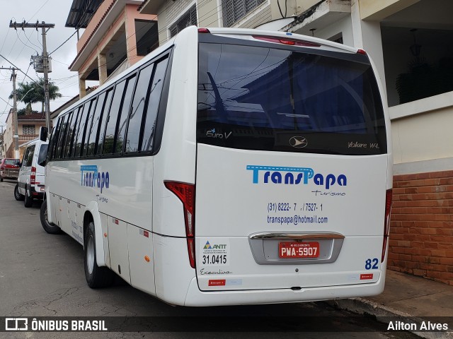 Trans Papa Turismo 82 na cidade de Lagoa Dourada, Minas Gerais, Brasil, por Ailton Alves. ID da foto: 7468396.