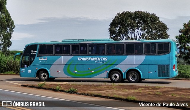 Transpimentas Turismo 980 na cidade de Campos Altos, Minas Gerais, Brasil, por Vicente de Paulo Alves. Número da foto: #7471306.