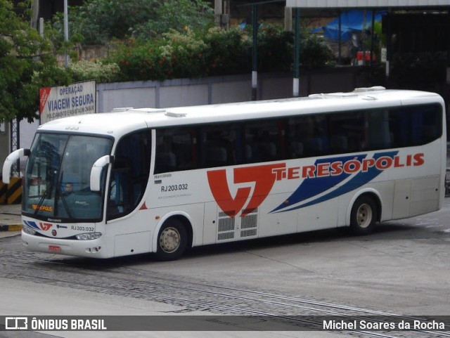 Viação Teresópolis RJ 203.032 na cidade de Rio de Janeiro, Rio de Janeiro, Brasil, por Michel Soares da Rocha. Número da foto: #7471768.