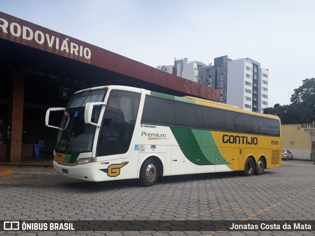 Empresa Gontijo de Transportes 11585 na cidade de Coronel Fabriciano, Minas Gerais, Brasil, por Jonatas Costa da Mata. ID da foto: 7470651.