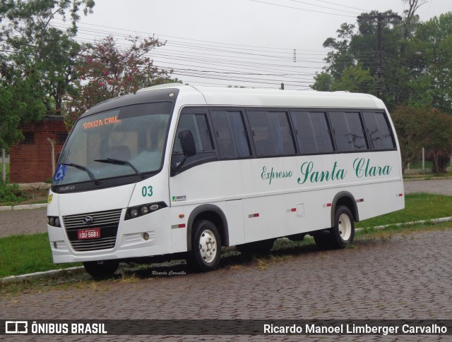 Expresso Santa Clara 03 na cidade de Rio Pardo, Rio Grande do Sul, Brasil, por Ricardo Manoel Limberger Carvalho. Número da foto: #7470327.