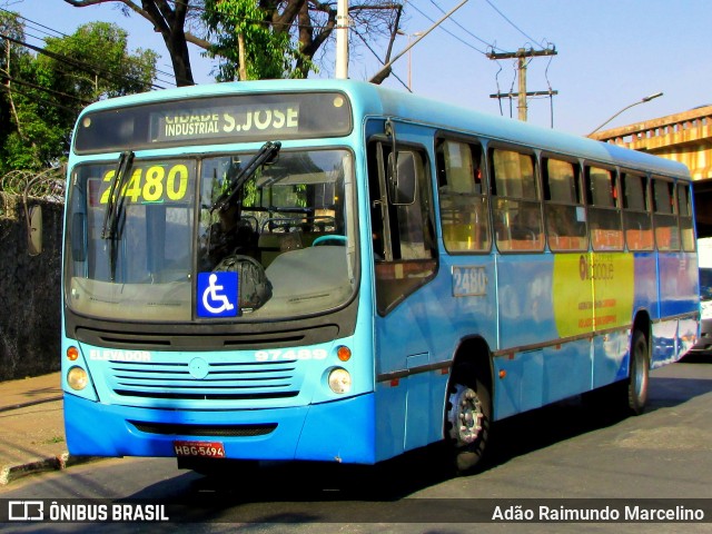 Viação Belo Monte Transportes Coletivos 97489 na cidade de Contagem, Minas Gerais, Brasil, por Adão Raimundo Marcelino. ID da foto: 7471271.