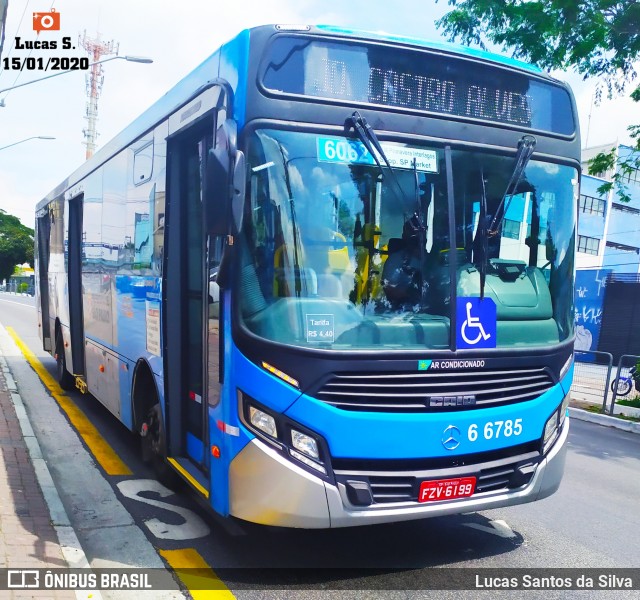 Transwolff Transportes e Turismo 6 6785 na cidade de São Paulo, São Paulo, Brasil, por Lucas Santos da Silva. Número da foto: #7468600.