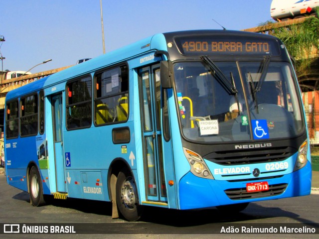 Vianel > Auto Viação Pioneira 02069 na cidade de Contagem, Minas Gerais, Brasil, por Adão Raimundo Marcelino. Número da foto: #7471239.
