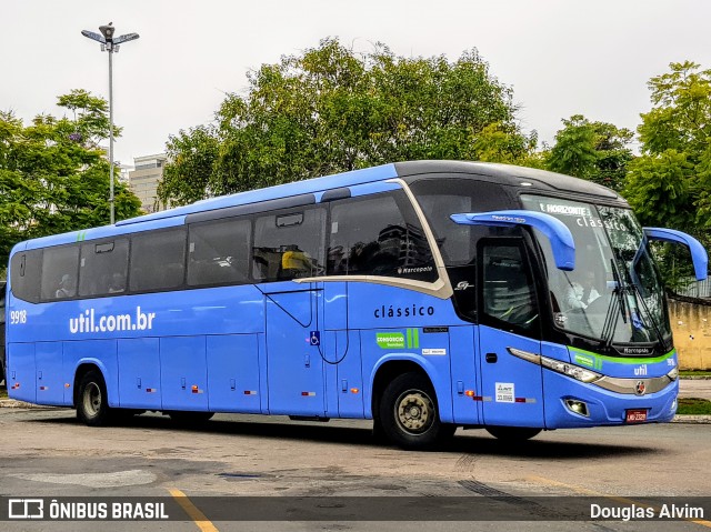 UTIL - União Transporte Interestadual de Luxo 9918 na cidade de Mogi das Cruzes, São Paulo, Brasil, por Douglas Alvim. Número da foto: #7473572.