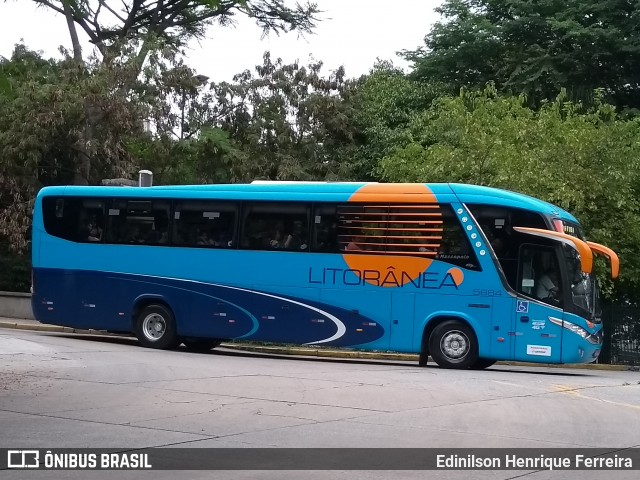 Litorânea Transportes Coletivos 5684 na cidade de São Paulo, São Paulo, Brasil, por Edinilson Henrique Ferreira. ID da foto: 7473585.