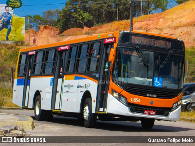 Itamaracá Transportes 1.654 na cidade de Paulista, Pernambuco, Brasil, por Gustavo Felipe Melo. ID da foto: 7473612.