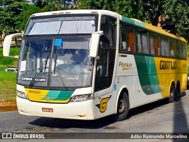 Empresa Gontijo de Transportes 11950 na cidade de Belo Horizonte, Minas Gerais, Brasil, por Adão Raimundo Marcelino. ID da foto: 7473906.