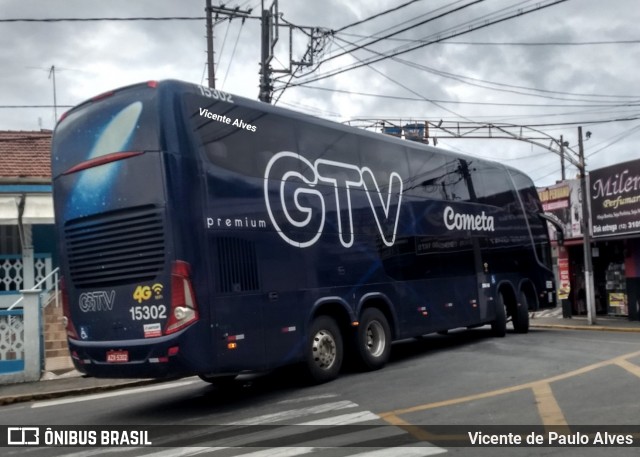 Viação Cometa 15302 na cidade de Aparecida, São Paulo, Brasil, por Vicente de Paulo Alves. Número da foto: #7473433.
