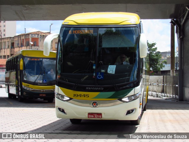 Empresa Gontijo de Transportes 19445 na cidade de Belo Horizonte, Minas Gerais, Brasil, por Tiago Wenceslau de Souza. ID da foto: 7473143.