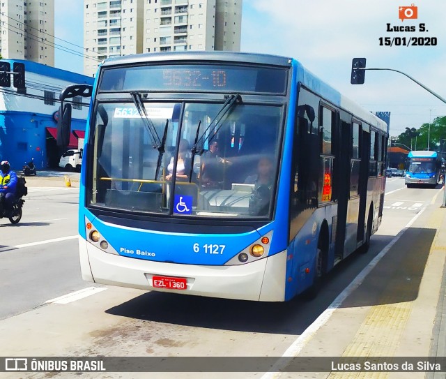 Viação Grajaú S.A. 6 1127 na cidade de São Paulo, São Paulo, Brasil, por Lucas Santos da Silva. ID da foto: 7474826.