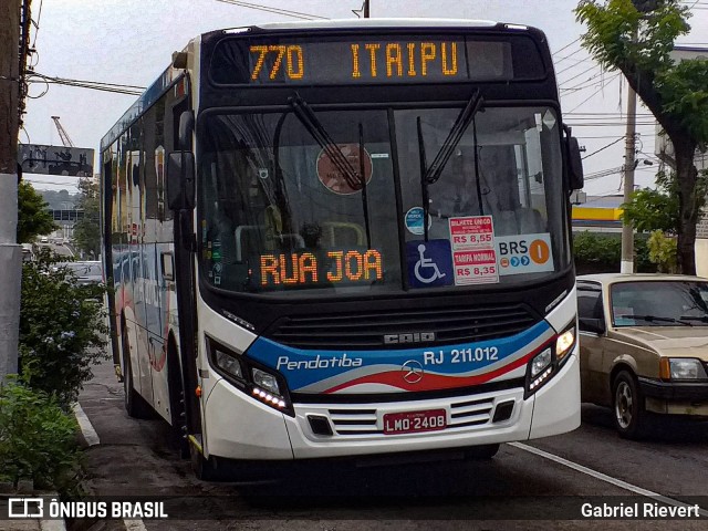 Viação Pendotiba RJ 211.012 na cidade de Niterói, Rio de Janeiro, Brasil, por Gabriel Rievert. Número da foto: #7476506.