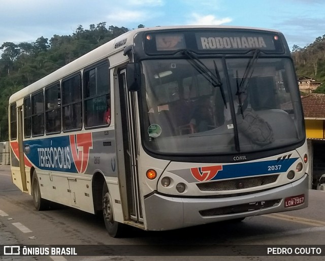 Viação Teresópolis 2037 na cidade de Teresópolis, Rio de Janeiro, Brasil, por PEDRO COUTO. ID da foto: 7476833.