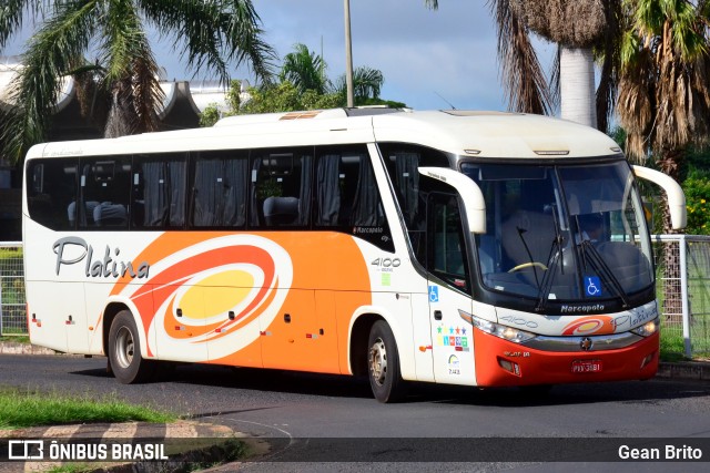 Viação Platina 4100 na cidade de Uberlândia, Minas Gerais, Brasil, por Gean Brito. ID da foto: 7475925.