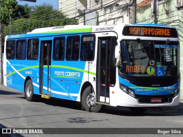 Viação Ponte Coberta RJ 190.071 na cidade de Nova Iguaçu, Rio de Janeiro, Brasil, por Roger Silva. Número da foto: #7474736.