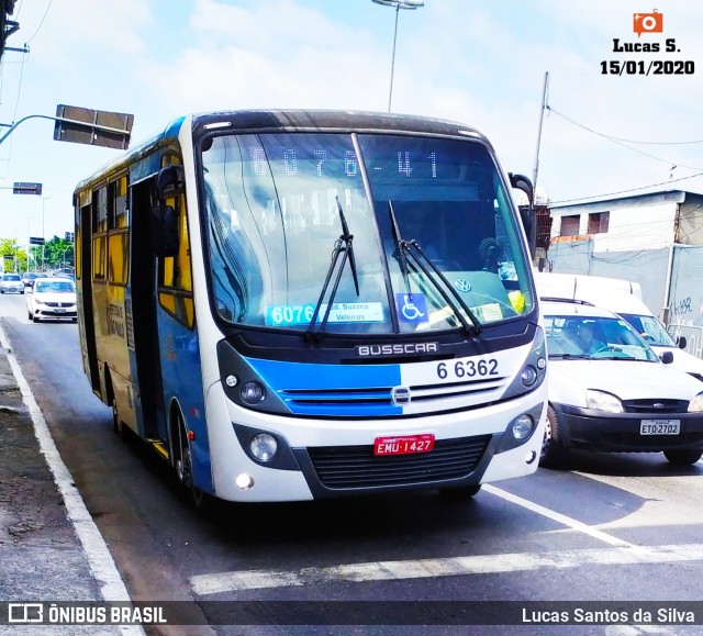 Transwolff Transportes e Turismo 6 6362 na cidade de São Paulo, São Paulo, Brasil, por Lucas Santos da Silva. Número da foto: #7477375.