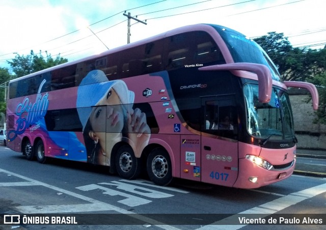 Lidia Turismo 4017 na cidade de Aparecida, São Paulo, Brasil, por Vicente de Paulo Alves. ID da foto: 7476291.