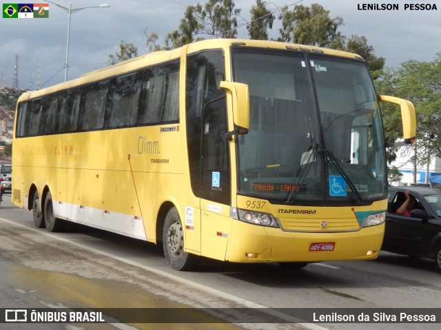 Viação Itapemirim 9537 na cidade de Caruaru, Pernambuco, Brasil, por Lenilson da Silva Pessoa. ID da foto: 7477336.