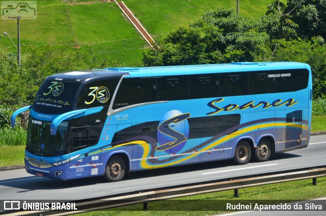 Soares Turismo e Fretamento 3018 na cidade de Santa Isabel, São Paulo, Brasil, por Rudnei Aparecido da Silva. ID da foto: 7475938.