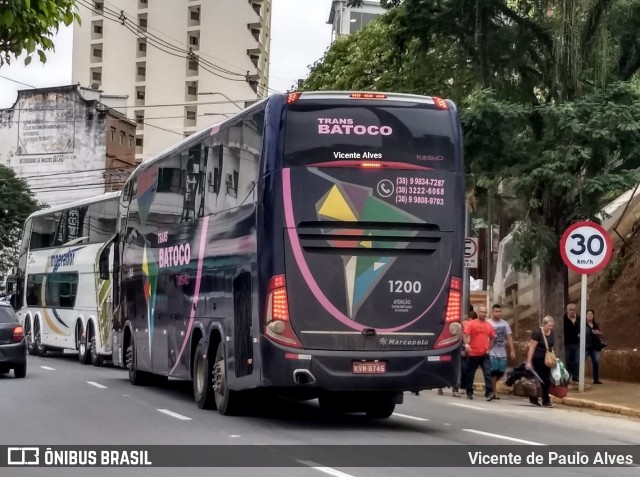 Trans Batoco Transporte e Turismo 1200 na cidade de Aparecida, São Paulo, Brasil, por Vicente de Paulo Alves. ID da foto: 7476300.