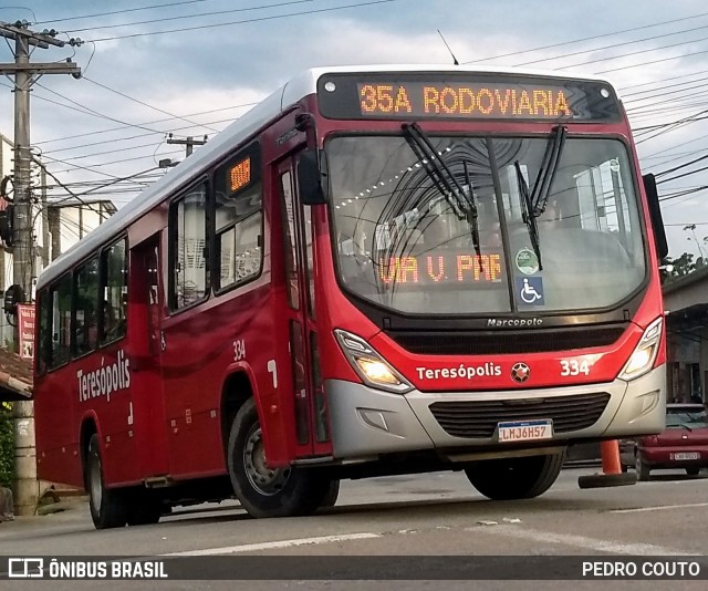 Viação Dedo de Deus 334 na cidade de Teresópolis, Rio de Janeiro, Brasil, por PEDRO COUTO. Número da foto: #7477605.