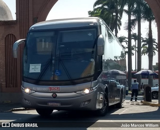 Auto Viação 1001 RJ 108.160 na cidade de Aparecida, São Paulo, Brasil, por João Marcos William. ID da foto: 7390255.