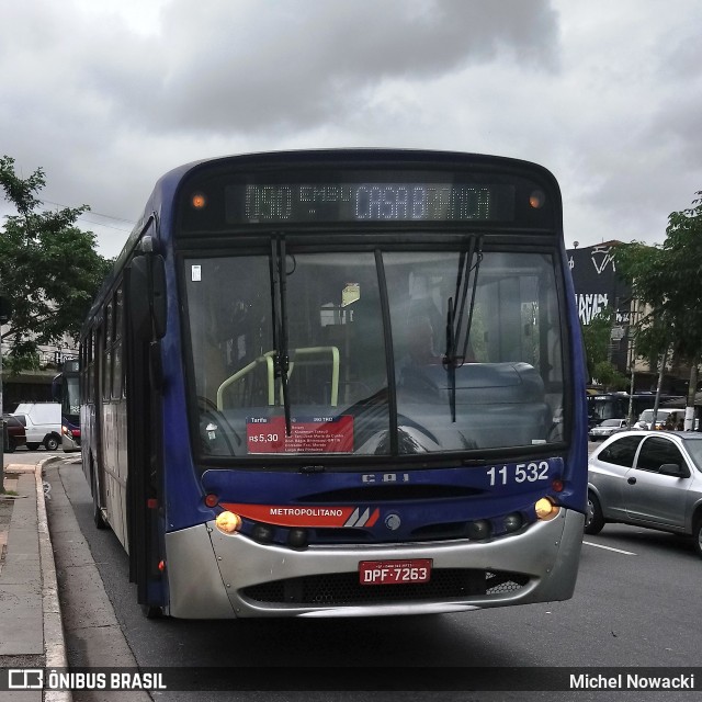 Viação Pirajuçara 11.532 na cidade de São Paulo, São Paulo, Brasil, por Michel Nowacki. ID da foto: 7390651.