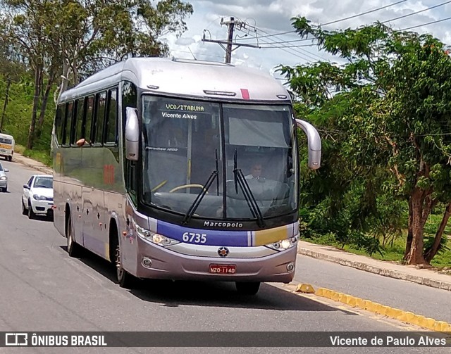 Rota Transportes Rodoviários 6735 na cidade de Itapetinga, Bahia, Brasil, por Vicente de Paulo Alves. ID da foto: 7390207.