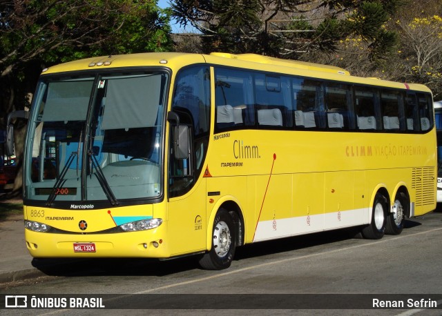 Viação Itapemirim 8863 na cidade de Curitiba, Paraná, Brasil, por Renan Sefrin. ID da foto: 7389230.