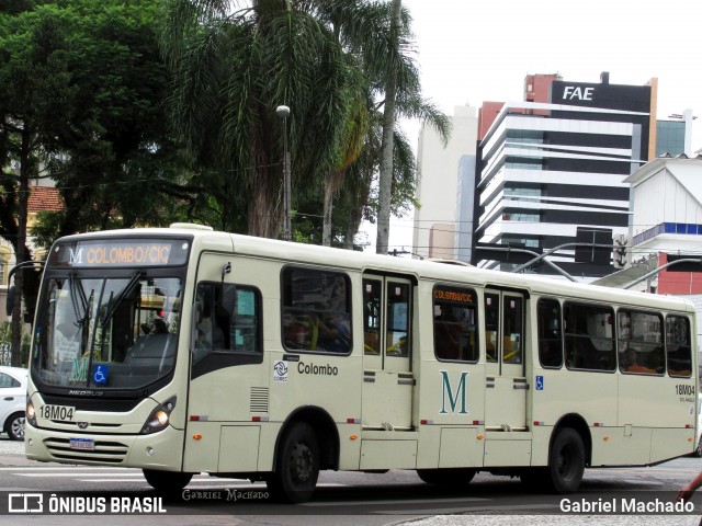 Viação Santo Ângelo 18M04 na cidade de Curitiba, Paraná, Brasil, por Gabriel Machado. Número da foto: #7390761.