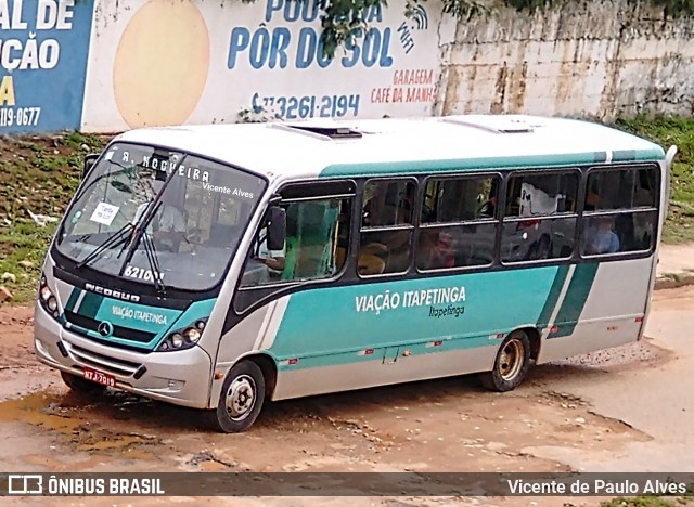 Viação Itapetinga 621001 na cidade de Itapetinga, Bahia, Brasil, por Vicente de Paulo Alves. ID da foto: 7390673.