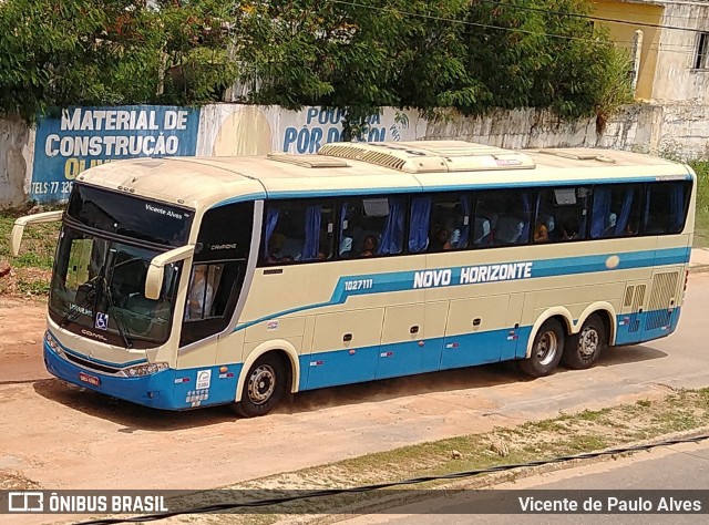 Viação Novo Horizonte 1027111 na cidade de Itapetinga, Bahia, Brasil, por Vicente de Paulo Alves. ID da foto: 7390212.