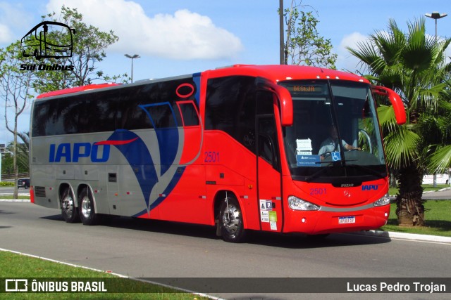 Viação Santana Iapó 2501 na cidade de Florianópolis, Santa Catarina, Brasil, por Lucas Pedro Trojan. ID da foto: 7389704.