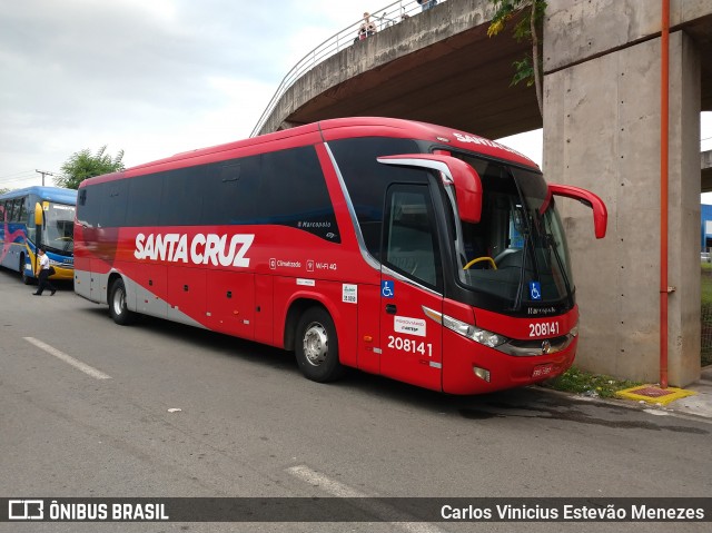 Viação Santa Cruz 208141 na cidade de Campinas, São Paulo, Brasil, por Carlos Vinicius Estevão Menezes. ID da foto: 7388208.