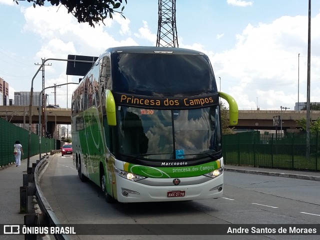 Expresso Princesa dos Campos 6340 na cidade de São Paulo, São Paulo, Brasil, por Andre Santos de Moraes. ID da foto: 7390661.