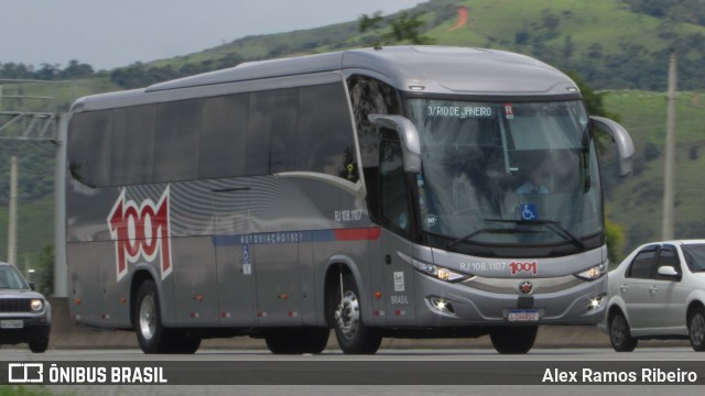 Auto Viação 1001 RJ 108.1107 na cidade de Roseira, São Paulo, Brasil, por Alex Ramos Ribeiro. Número da foto: #7390145.