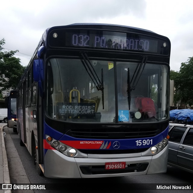 Viação Miracatiba 15.901 na cidade de São Paulo, São Paulo, Brasil, por Michel Nowacki. Número da foto: #7390644.