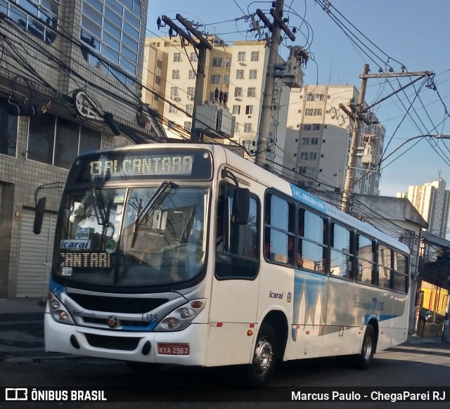 Icaraí Auto Transportes 1.135 na cidade de São Gonçalo, Rio de Janeiro, Brasil, por Marcus Paulo - ChegaParei RJ. ID da foto: 7388060.